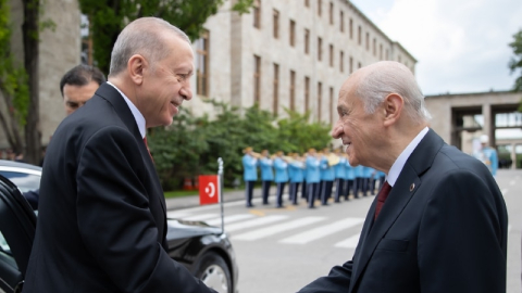 Cumhurbaşkanı milletvekili andiçme törenleri için TBMM'ye geldi