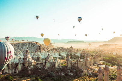 Kapadokya'ya bu yıl da turist akını oldu