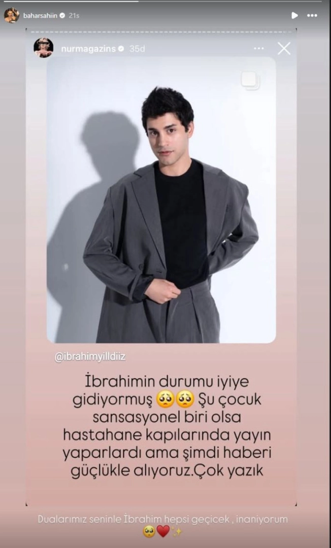 Bahar Şahin, İbrahim Yıldız'ın sağlık durumunu açıkladı: Şu çocuk sansasyonel biri olsa... - Resim : 2