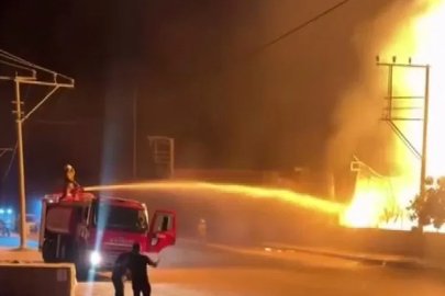 Palet fabrikasında yangın paniği

