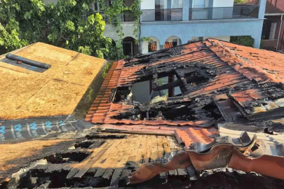 Tadilat sırasında çıkan kıvılcımlar yangına sebep oldu
