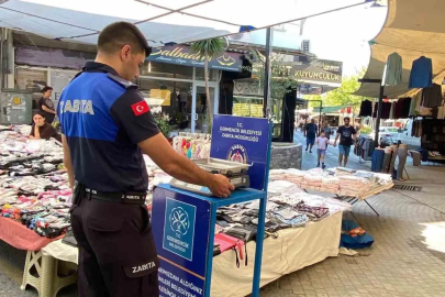Germencik’te pazar yerlerinde çifte uygulama
