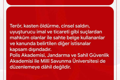 Yükseköğretimde öğrenci affı düzenlemesi yürürlüğe girdi
