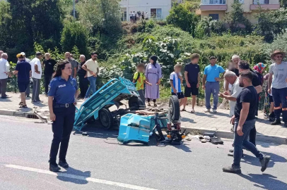 Otomobil ile patpat çarpıştı: 2’si ağır 4 yaralı
