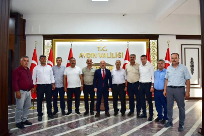Aydın Valisi Varol, Nazilli mahalle muhtarlarını kabul etti
