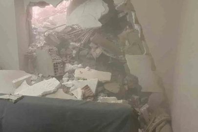 Bahçelievler’de yıkım sırasında kopan parçalar, bitişikteki binaya zarar verdi
