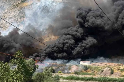 Hakkari’de yangın paniği
