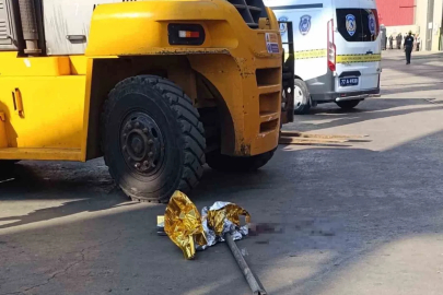 Forkliftin çarptığı adam hayatını kaybetti
