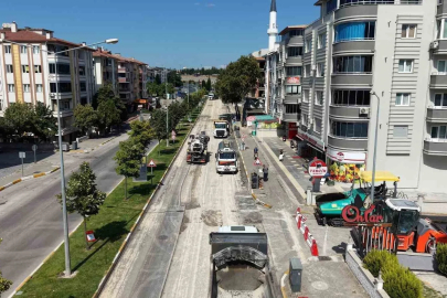Balıkesir Büyükşehir, Savaştepe Caddesi’ni yeniliyor
