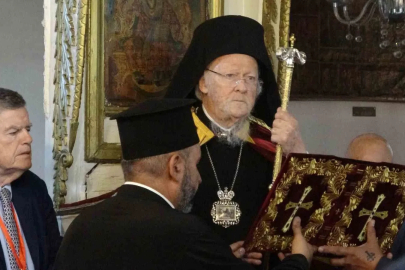Fener Rum Patriği Bartholomeos, Gökçeada’da ayin yönetti
