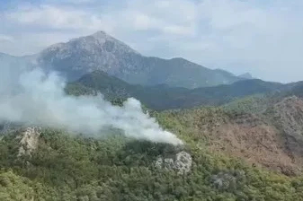 Kemer’de orman yangını
