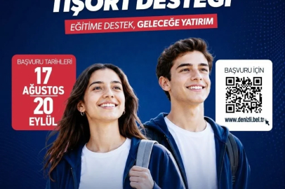 Denizli’de liseye başlayacak olan öğrencilere eğitim desteği
