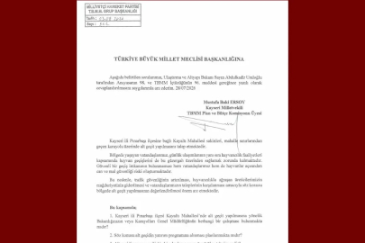 Baki Ersoy, Kayaltı Mahallesi’nin alt geçit talebini TBMM gündemine taşıdı
