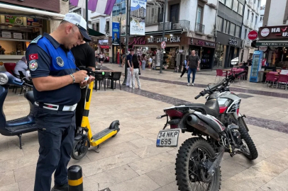 Ordu’da zabıta ekiplerinden kapalı caddelerde motosiklet ve bisiklet denetimi
