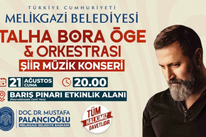 Melikgazi’de şiir ve türkü dolu geceye davet
