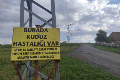 Kuduz nedeniyle mahalleye giriş çıkışlar yasaklandı
