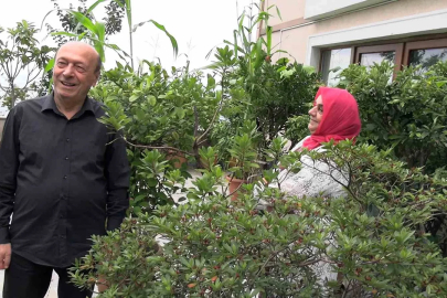 102 saksıyla köy hayatını apartman balkonuna taşıdılar
