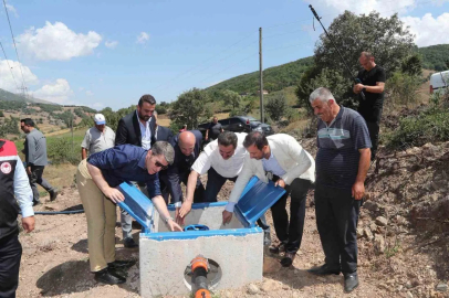 Amasya’nın Direkli köyünde 19 hektar araziye basınçlı sulama sistemi
