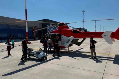 4 aylık bebek hava ambulansı ile İstanbul’a sevk edildi
