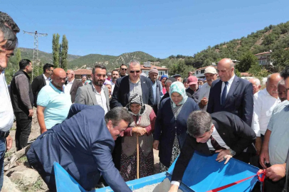 Ümük köyünde bin dekarlık arazi basınçlı sulamaya kavuştu
