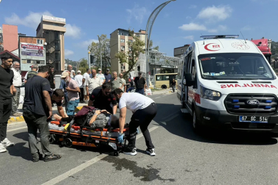 Yolun karşına geçmeye çalışan yaşlı kadına otomobil çarptı
