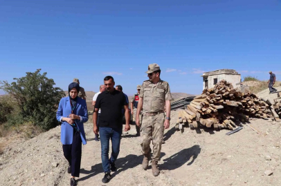 Tercan Kaymakamı KÖYDES kapsamında yapılan çalışmaları inceledi
