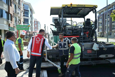 Savaştepe caddesi modern yüzüne kavuştu
