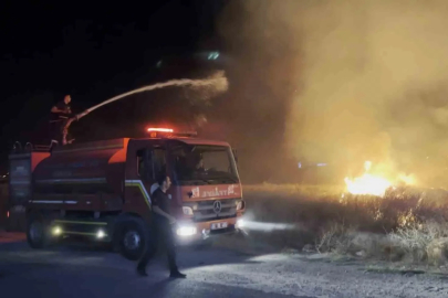 Aksaray’da boş arazideki ot yangını korkuttu
