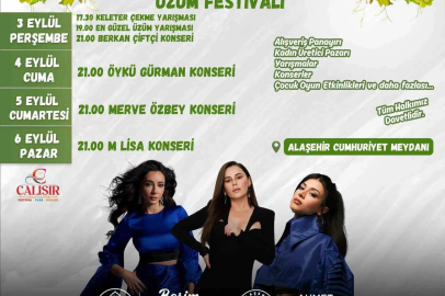 Alaşehir’de festival coşkusu başlıyor
