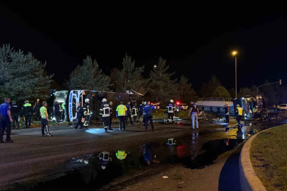 Kayseri’de feci kaza: Yolcu otobüsü ile yakıt tankeri taşıyan tır çarpıştı: Yaklaşık 30 yaralı
