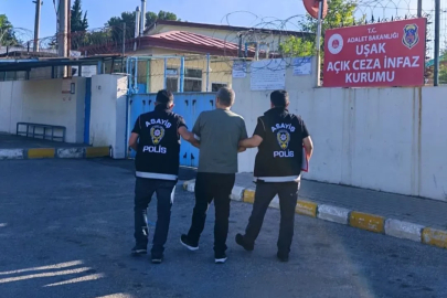 Uşak’ta 26 yıl 15 gün hapis cezasıyla aranan hükümlü yakalandı
