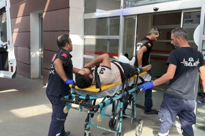 Motosiklet devrildi: 1 yaralı
