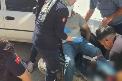 Elektrikli bisiklet ile otomobil çarpıştı: 1 yaralı
