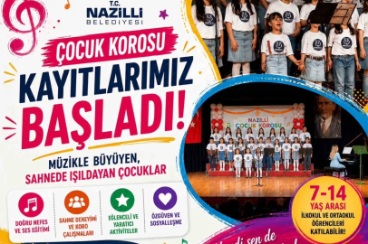 Nazilli Belediyesi, çocuk korosu yeni yeteneklerini bekliyor
