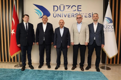 Düzce TSO’dan Rektör Sözbir’e hayırlı olsun ziyareti
