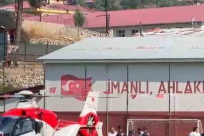 Kalp krizi geçiren vatandaş helikopter ambulansla hastaneye kaldırıldı
