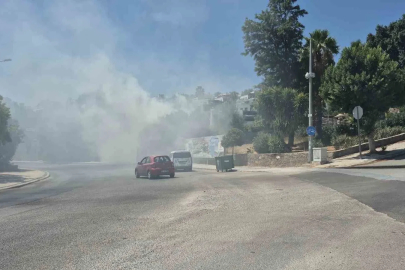 Bodrum’daki yangın büyümeden söndürüldü
