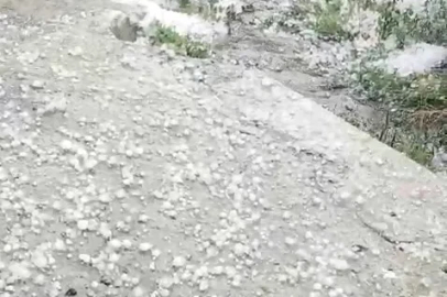Ardahan’da dolu yağışı etkili oldu
