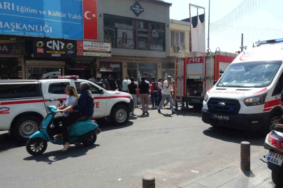 Kilis’te tatlıcı dükkanında yangın paniği
