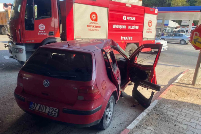 Aksu’da otomobil ile tır çarpıştı

