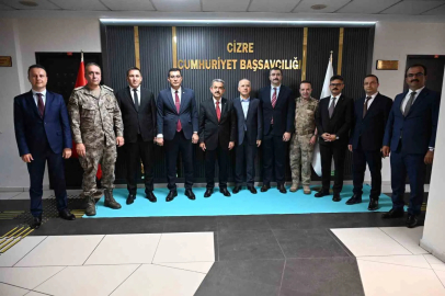 Şırnak Valisi Ekici, Cizre Cumhuriyet Başsavcısı Köroğlu ile bir araya geldi
