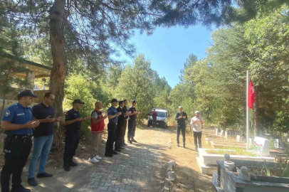 Şaphane’de şehit İlyas Ercan Aslan kabri başında anıldı
