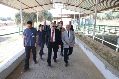 ADÜ Rektörü Kent, Ziraat Fakültesi’nde incelemelerde bulundu
