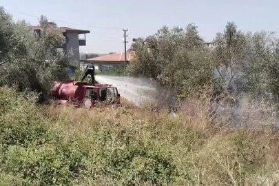 Manavgat’ta tarım arazisinde çıkan yangın söndürüldü
