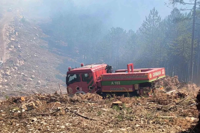Menteşe Yılanlı yangını kontrol altına alındı
