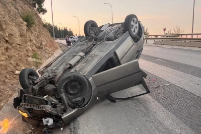 Bilecik’te otomobil ters döndü: 1 yaralı
