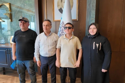YKS Tokat 2’ncisi özel öğrenciden TOGÜ’ye anlamlı ziyaret
