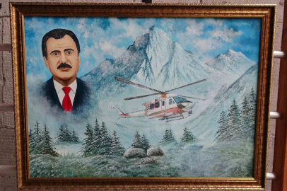 Muhsin Yazıcıoğlu’nun hatırası yağlı boya tabloda yaşatılıyor
