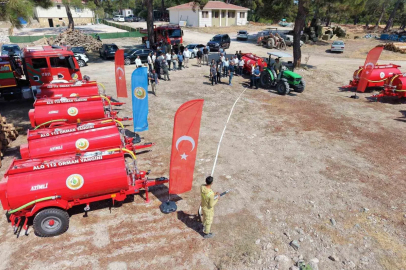 Ayvacık’ta 10 köye yangın söndürme tankeri alındı
