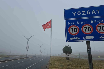 Yozgat’ta sis etkili oldu, görüş mesafesi yer yer 10 metreye düştü
